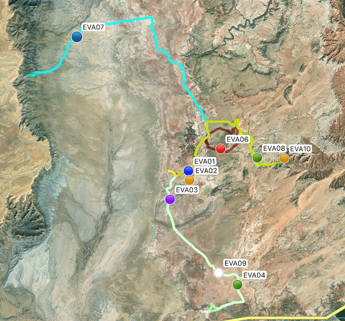 MDRS236 EVA Map